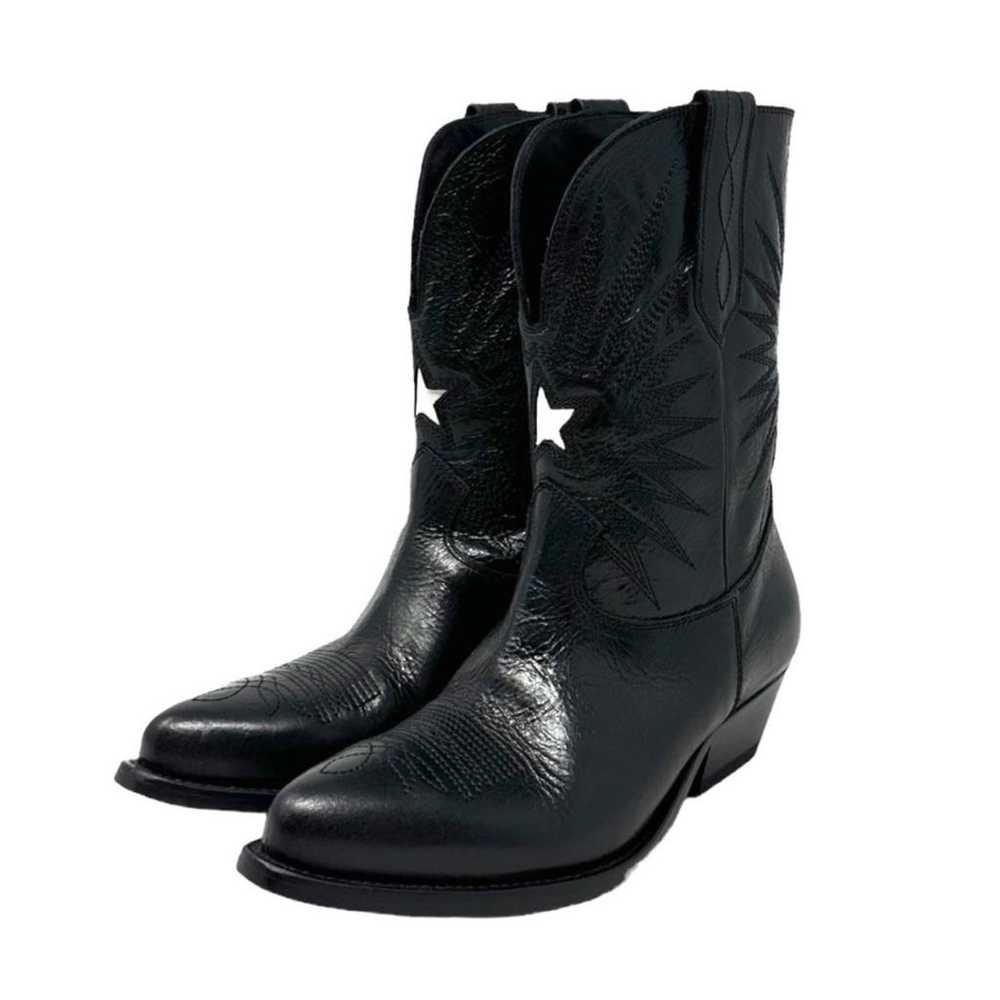 Golden Goose Wish Star Low leather western boots - image 3