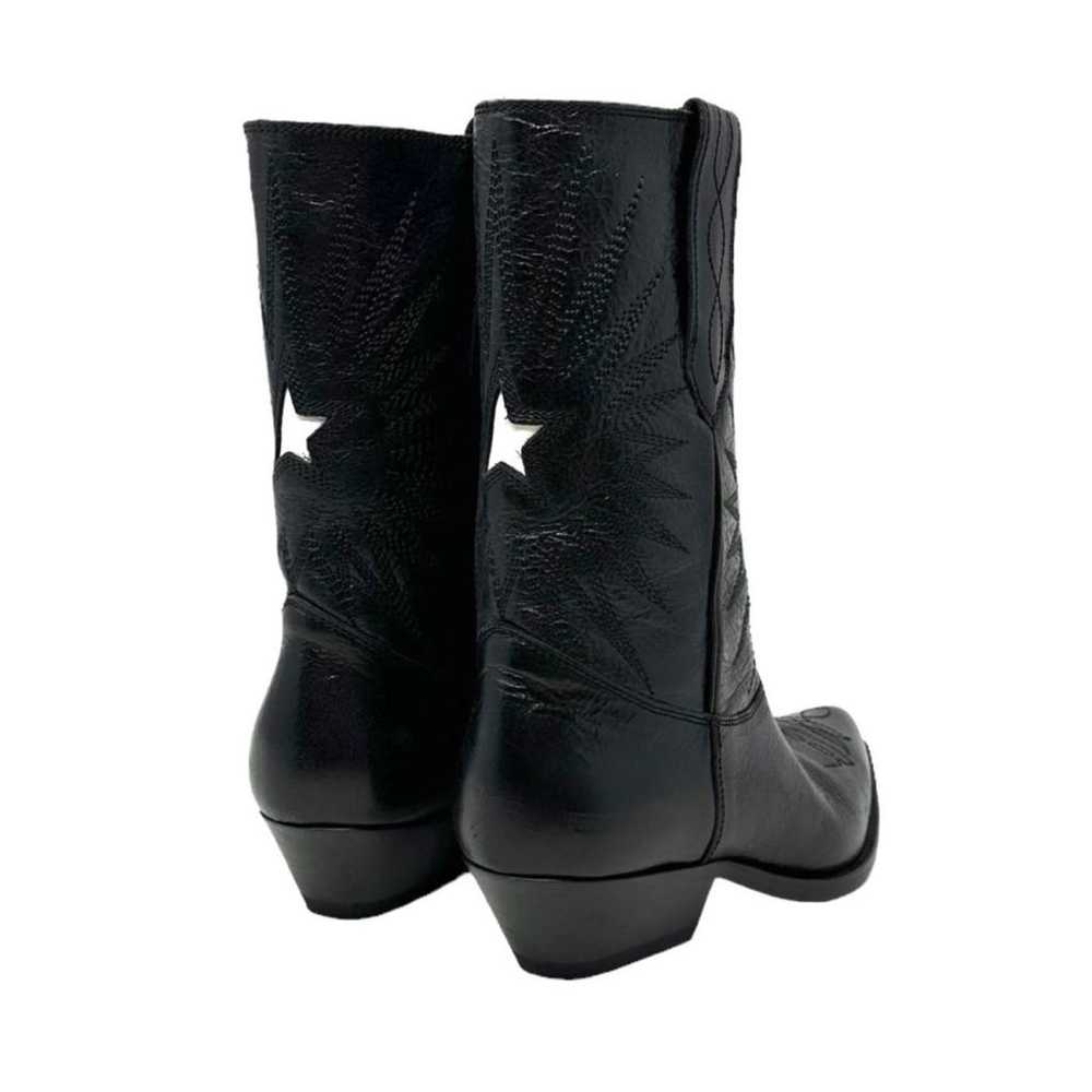 Golden Goose Wish Star Low leather western boots - image 4