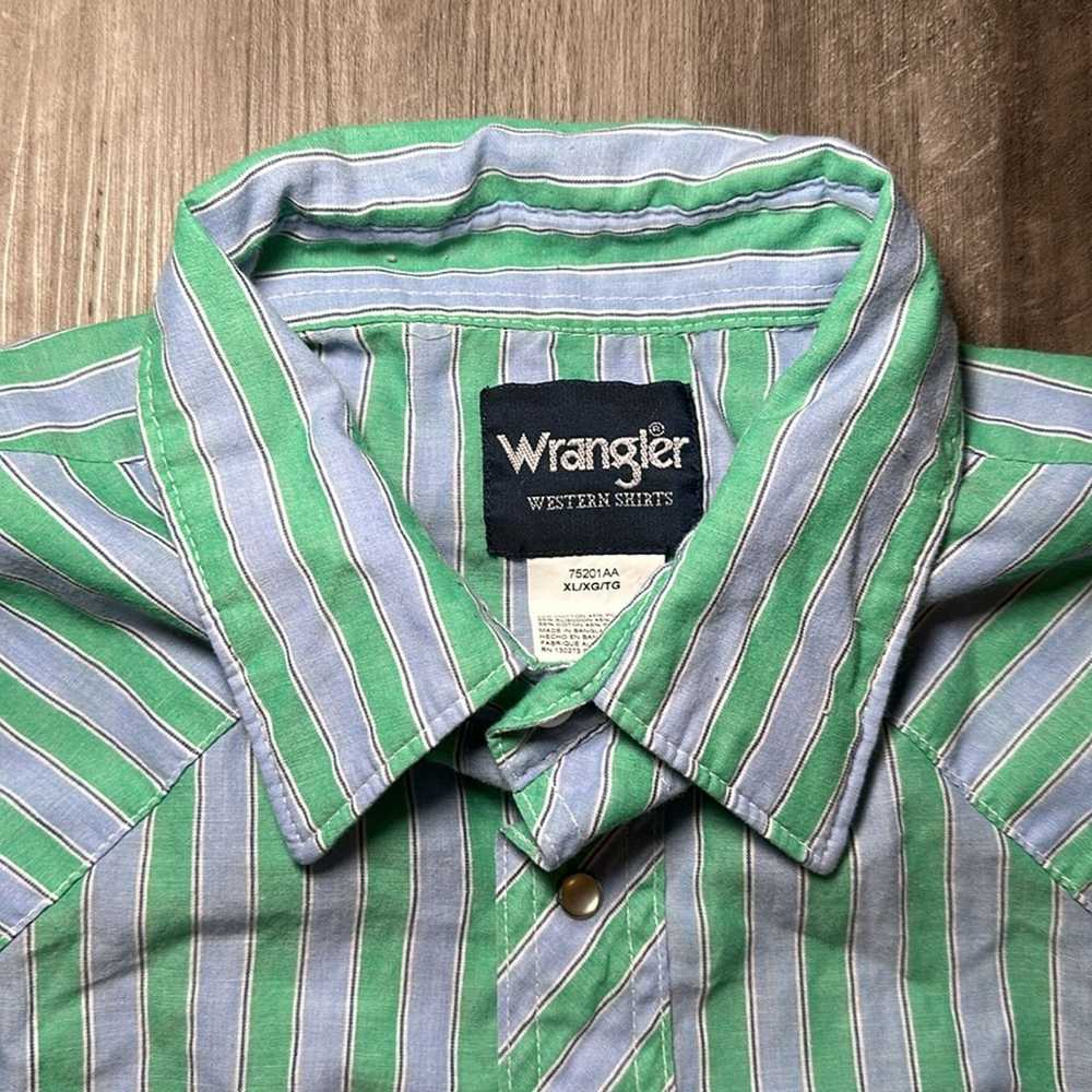 Wrangler Wrangler Western Long Sleeve Pearl Snap … - image 6