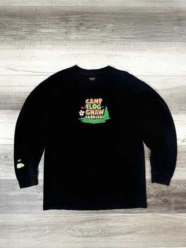 GOLF WANG CRUSH 長袖 Tシャツ ロゴ Black Green 送料込み GOLF WANG CRUSH 長袖 Tシャツ ロゴ Black Green 送料込み (GOLF