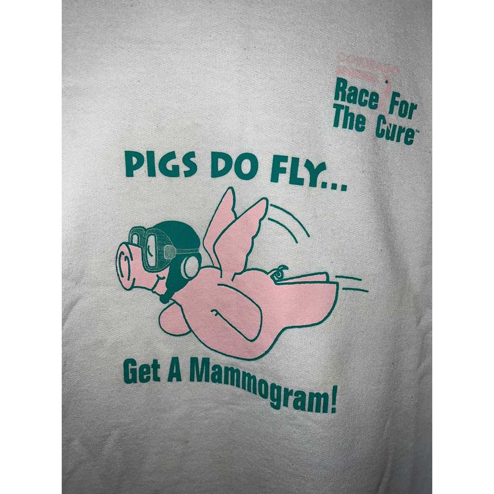 Hanes 90s Pigs Do Fly Get A Mammogram Race The Cu… - image 2