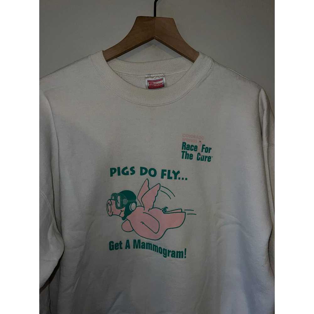 Hanes 90s Pigs Do Fly Get A Mammogram Race The Cu… - image 4