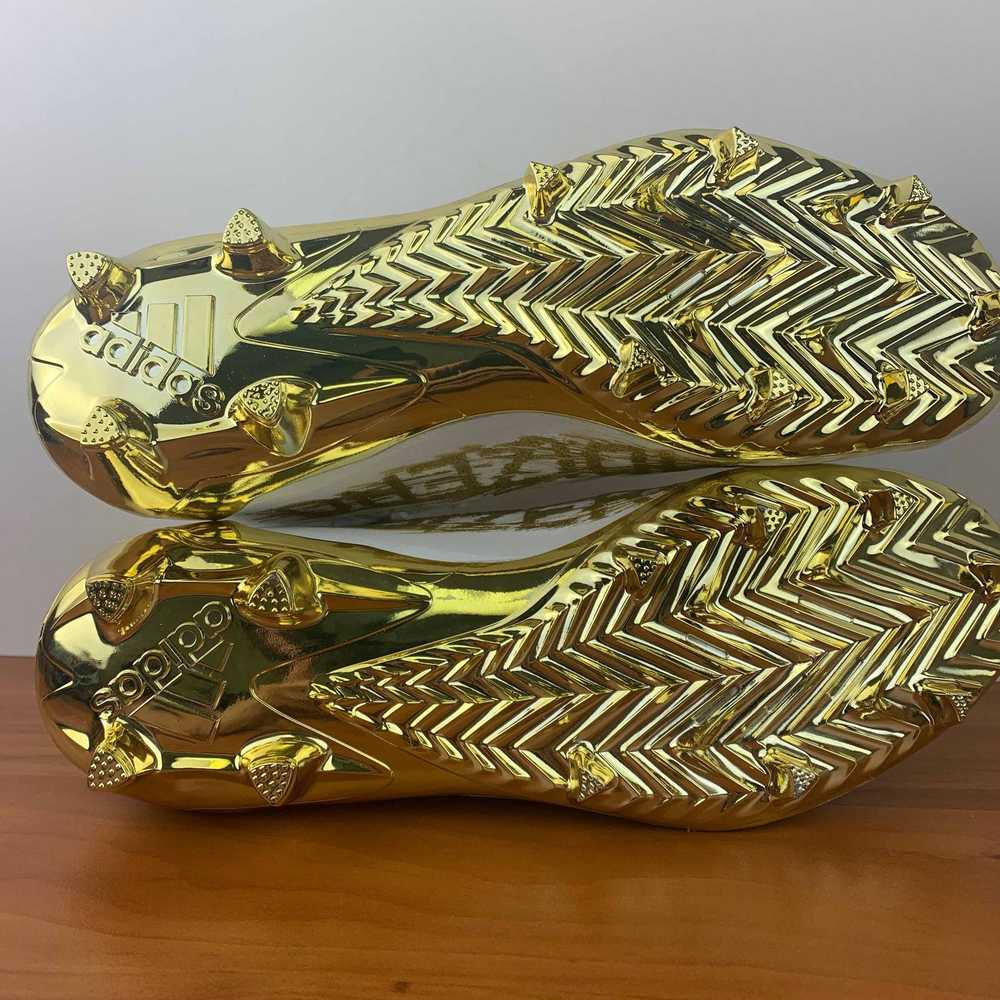 Adidas Adizero Cleats Primeknit White Gold Metall… - image 5