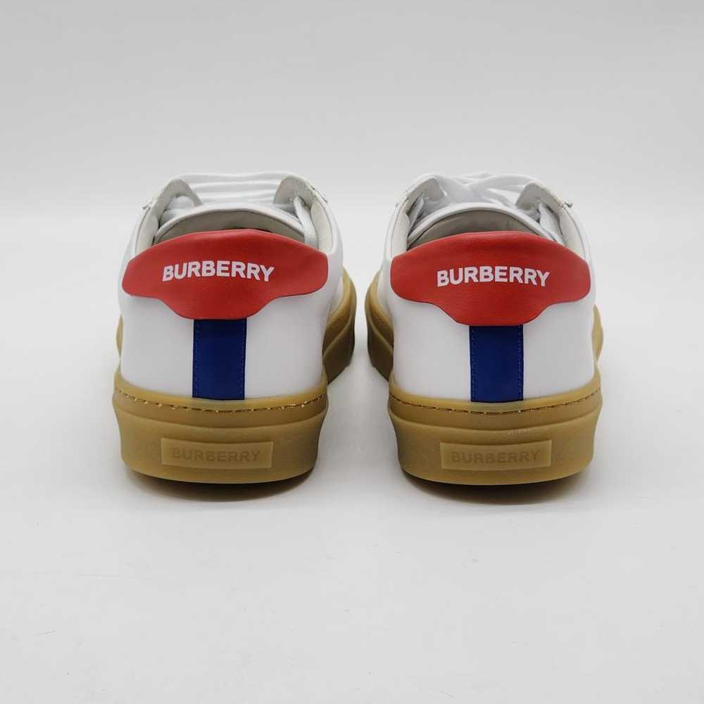 Burberry Leather low trainers - image 4