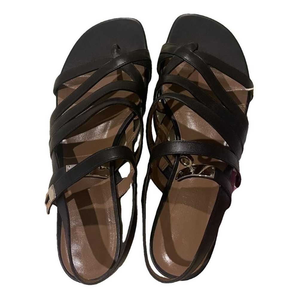 Hermès Olivia leather sandal - image 1