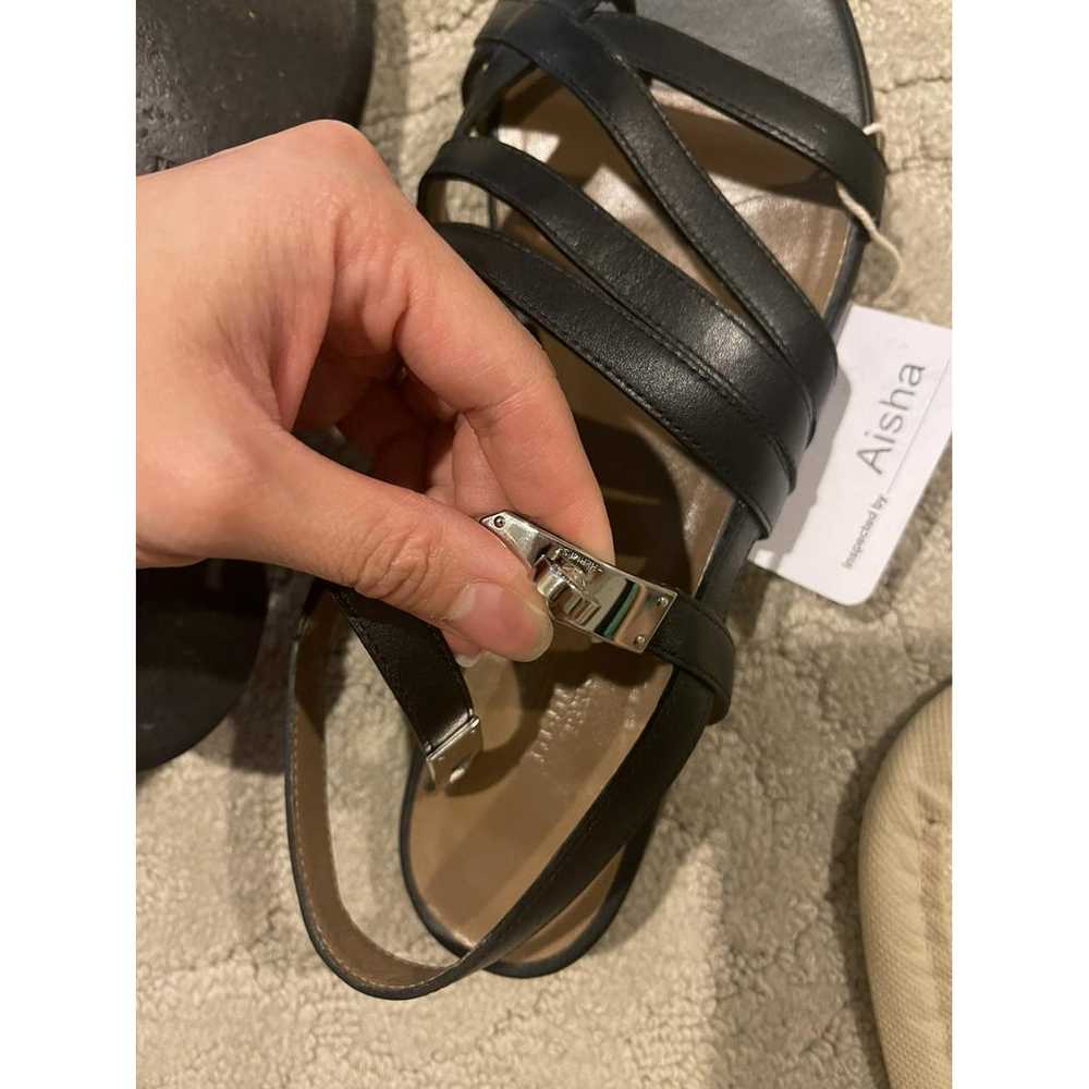 Hermès Olivia leather sandal - image 4