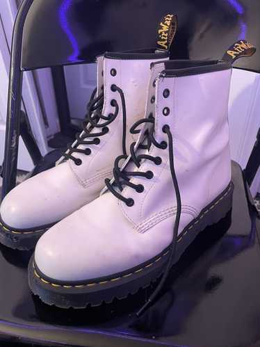 Dr. Martens White Dr. Martens Leather Boots (Same 