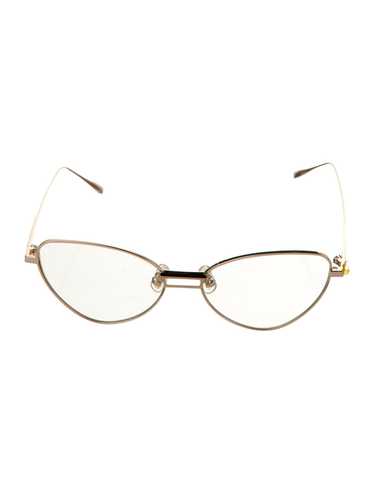 Gentle Monster Cat-Eye Eyeglasses Gold Tone Metal… - image 1