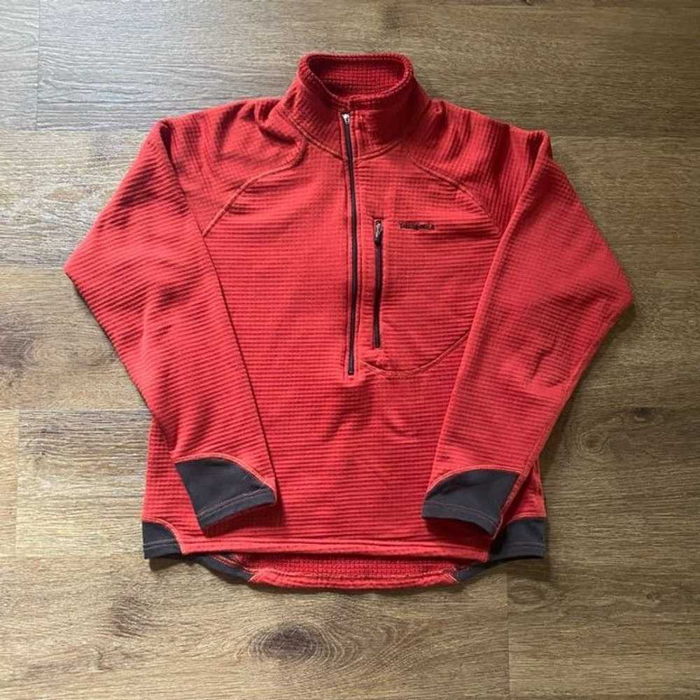 Patagonia 90s Red Patagonia Half Zip Pullover Fle… - image 1