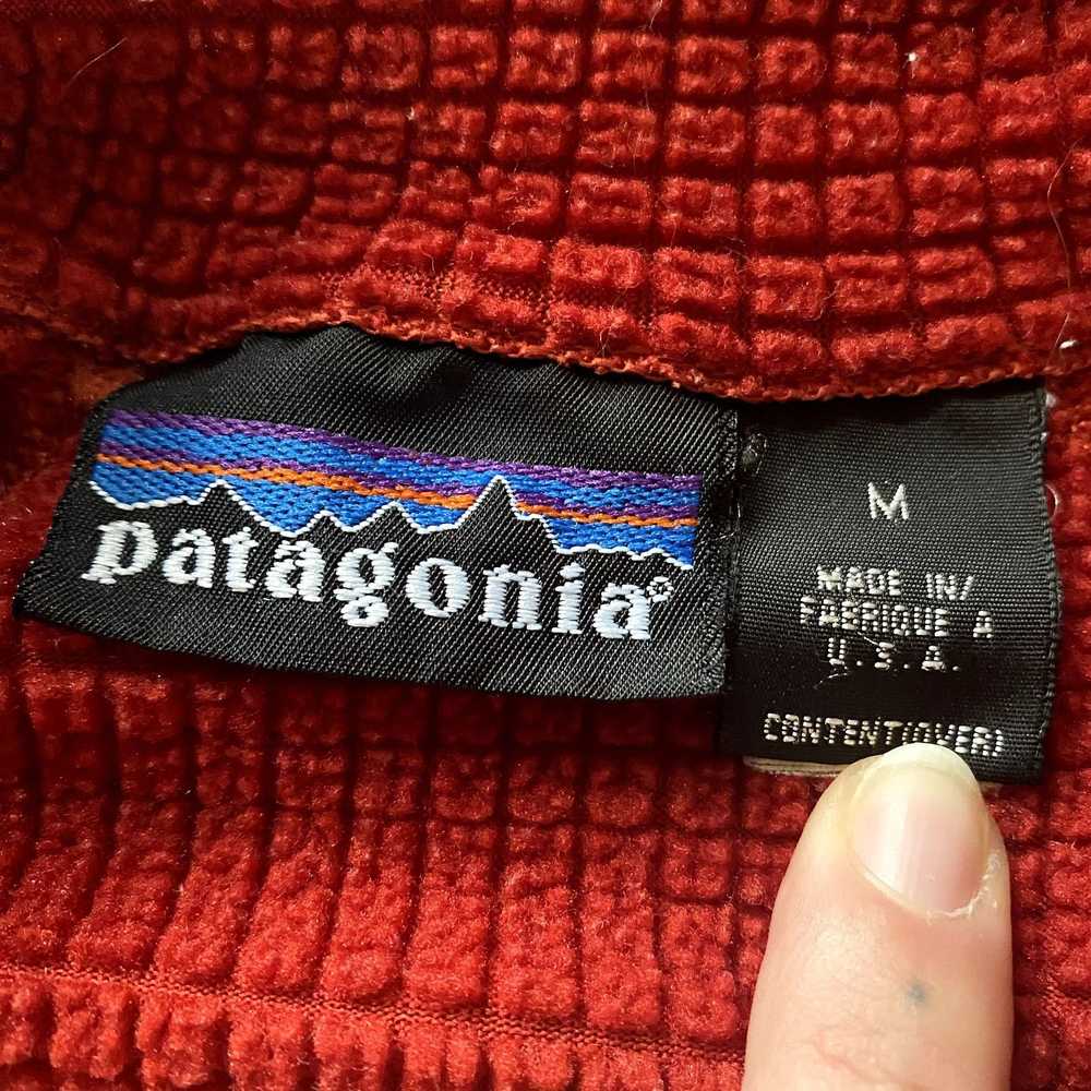 Patagonia 90s Red Patagonia Half Zip Pullover Fle… - image 3