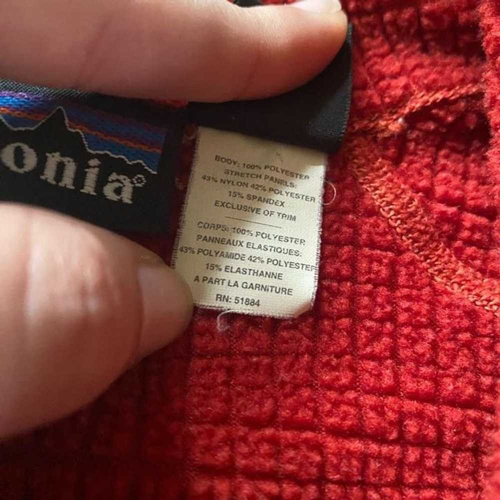 Patagonia 90s Red Patagonia Half Zip Pullover Fle… - image 4