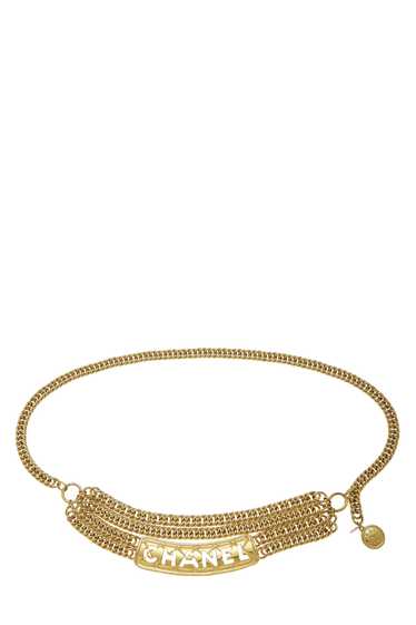 Gold Logo Nameplate Chain Belt 3 - image 1