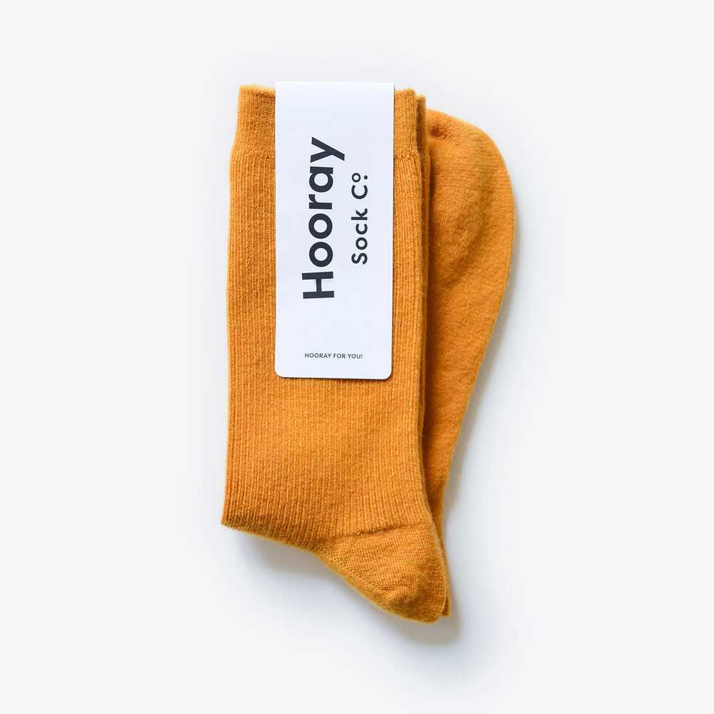 Goldenrod Merino Wool Socks - image 3