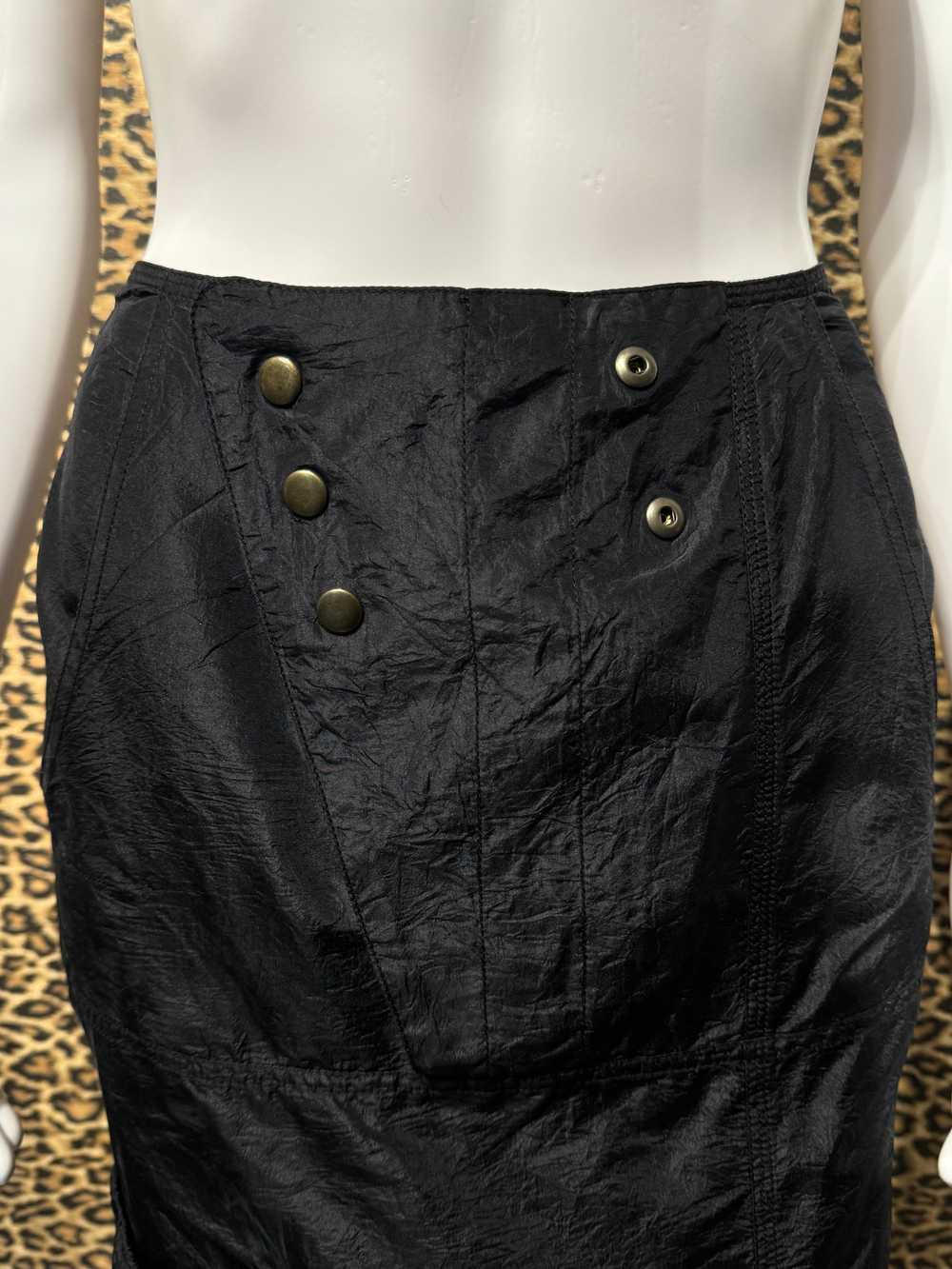 Yves Saint Laurent Silk Cargo Skirt - image 3