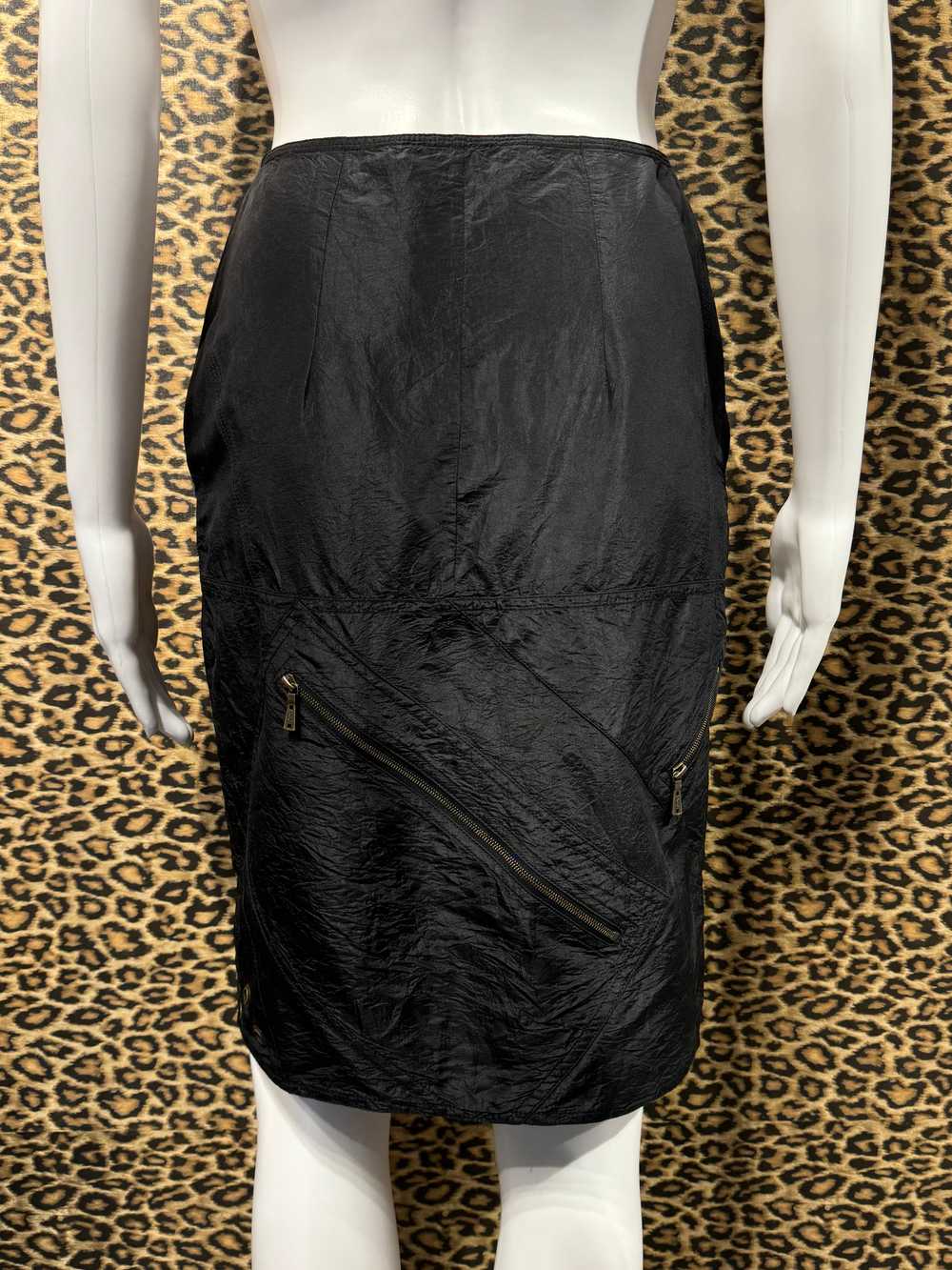 Yves Saint Laurent Silk Cargo Skirt - image 4