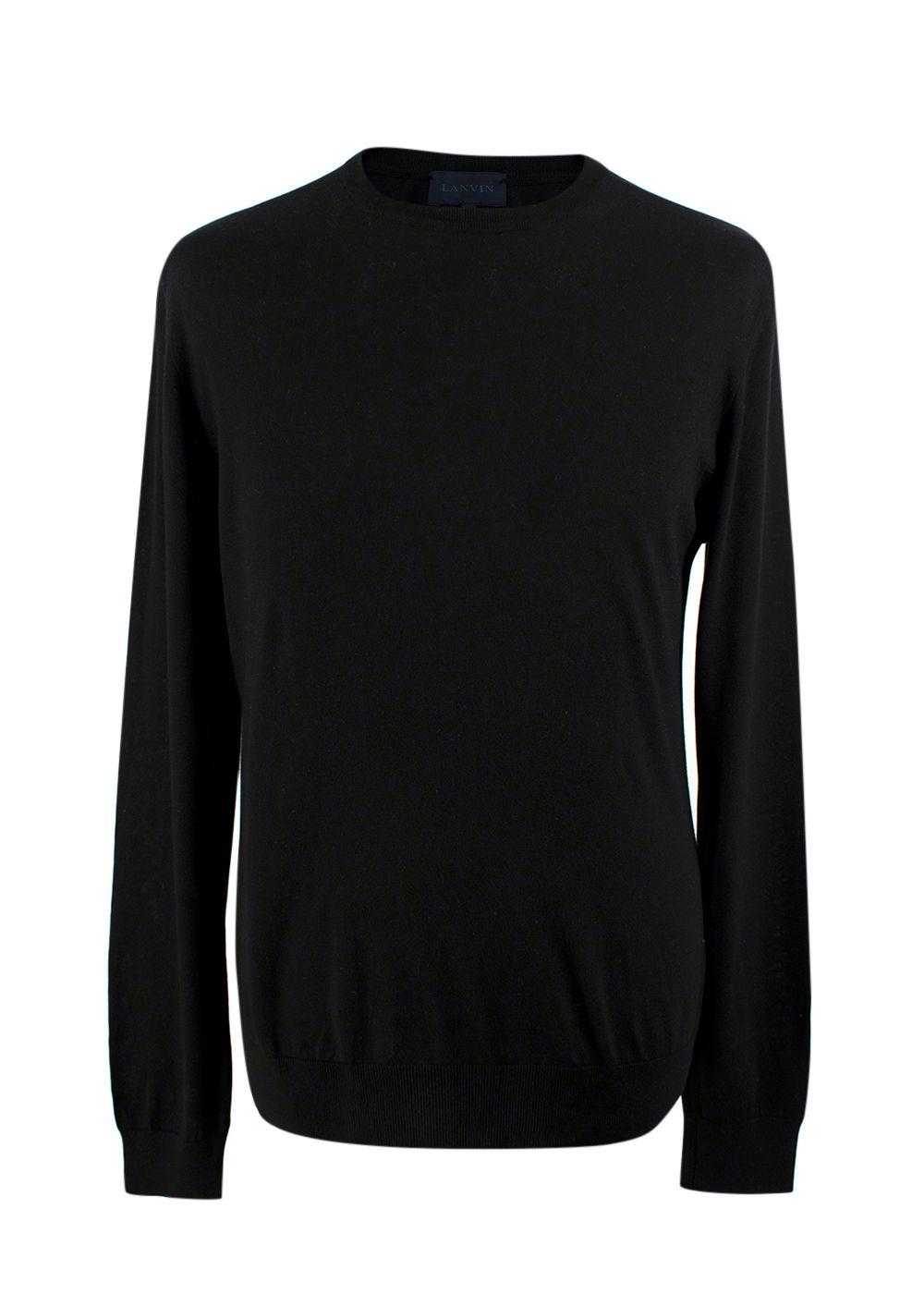 Managed by hewi Lanvin Black Roundneck Wool Jumper - image 1