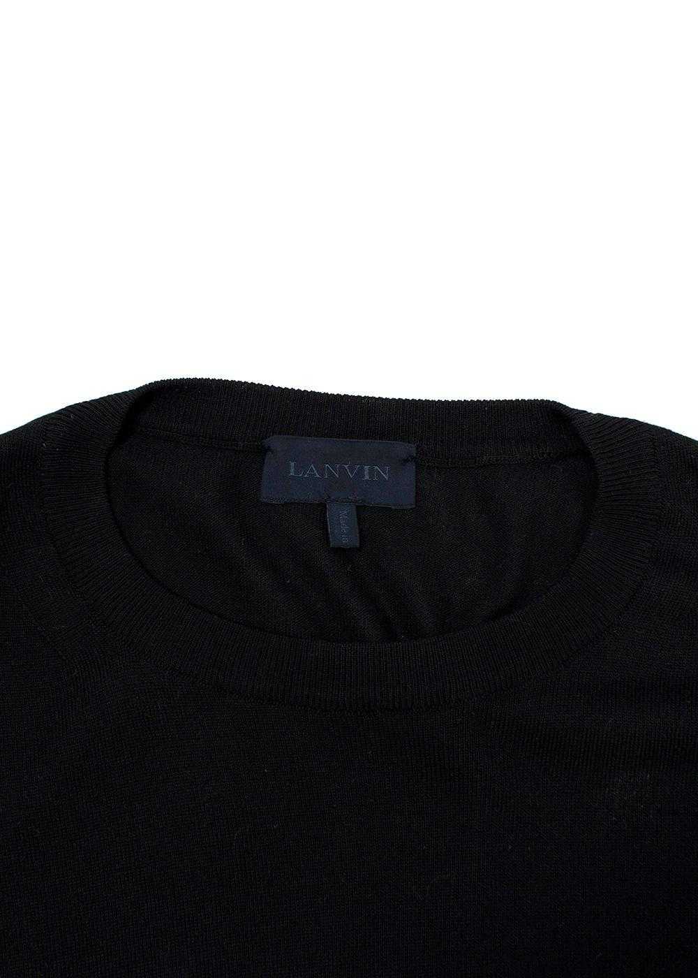 Managed by hewi Lanvin Black Roundneck Wool Jumper - image 5