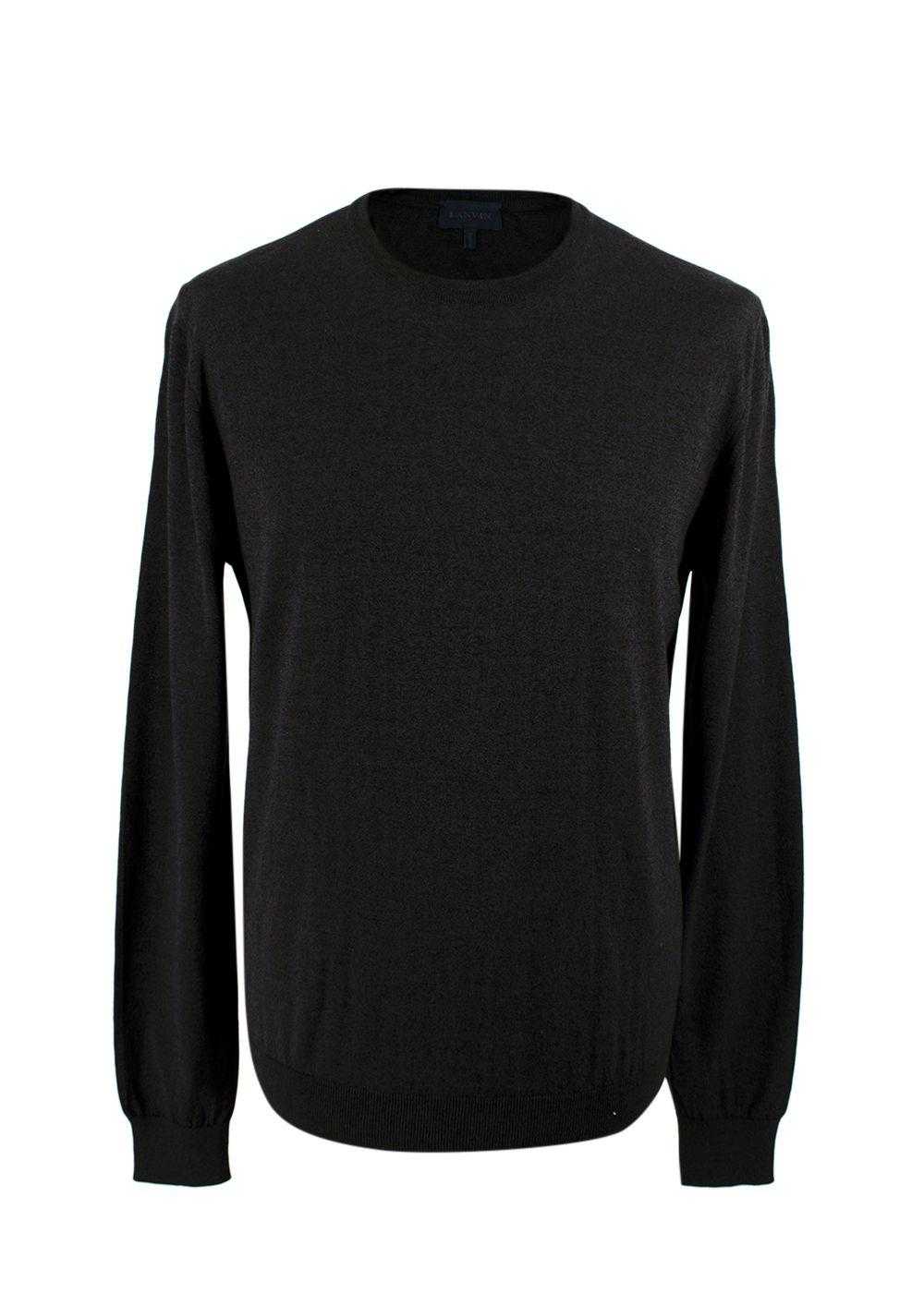 Managed by hewi Lanvin Black Roundneck Wool Jumper - image 8