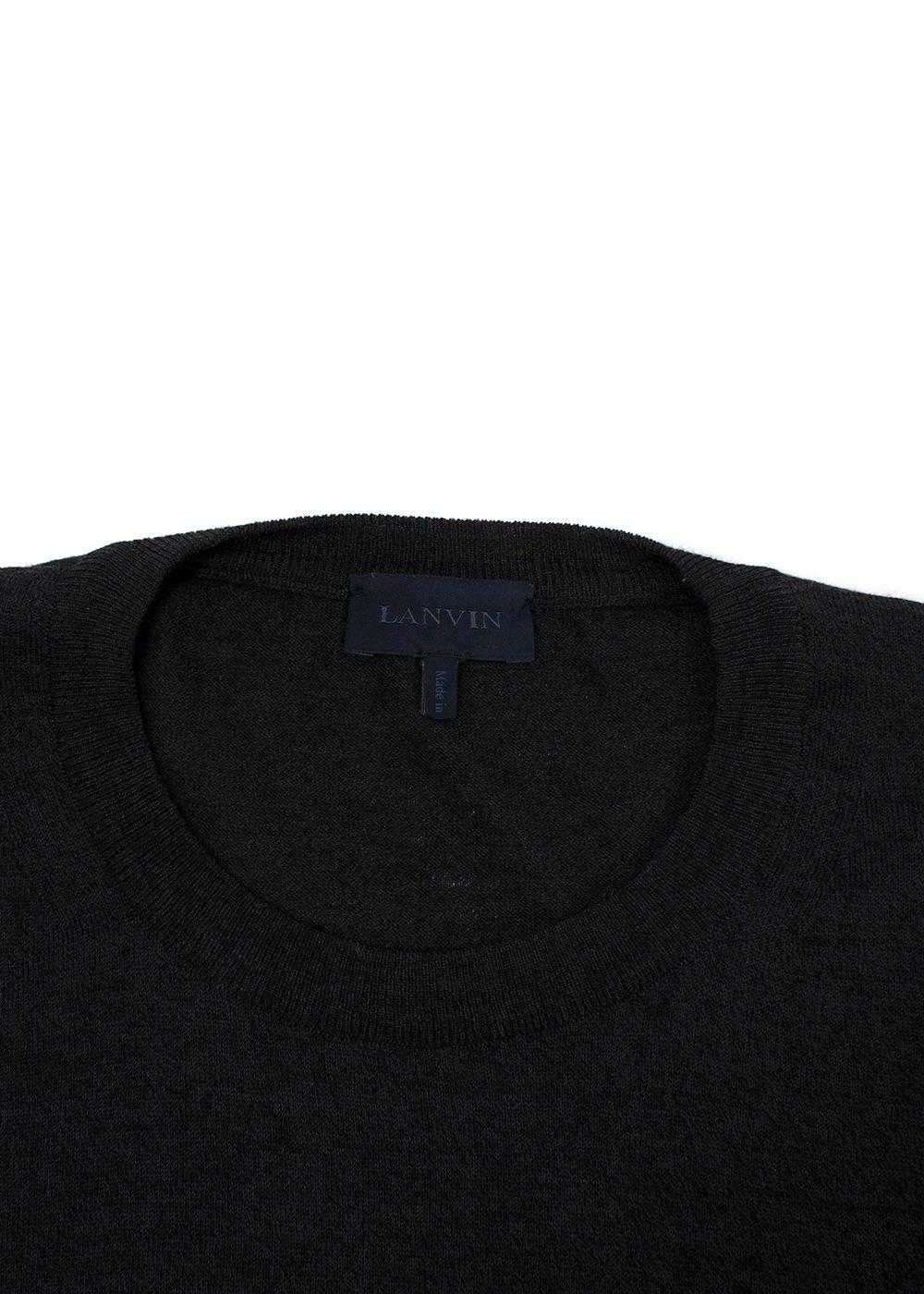 Managed by hewi Lanvin Black Roundneck Wool Jumper - image 9