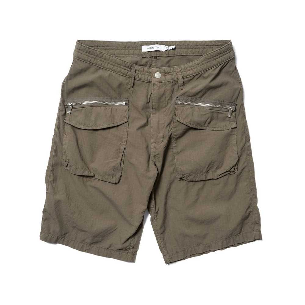 Nonnative Olive Trooper shorts cotton ripstop ove… - image 2