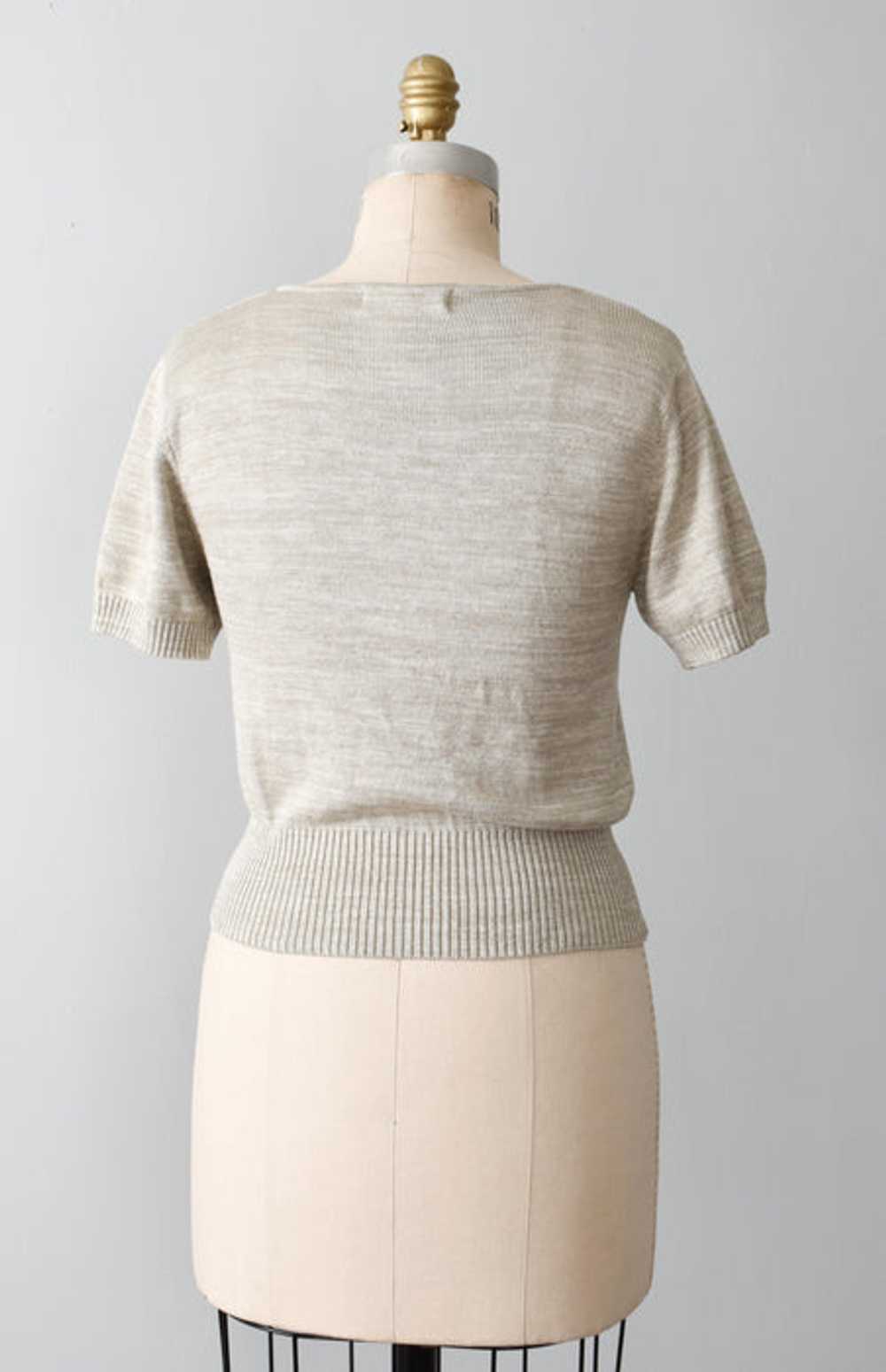 vintage silk knit top (xs/s) - image 5