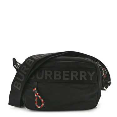 BURBERRY Nylon Logo Detail Crossbody Bag Black