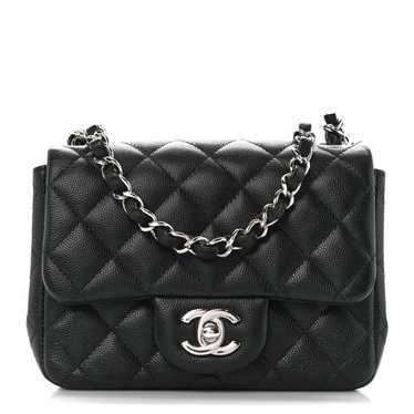 CHANEL Caviar Quilted Mini Square Flap Black