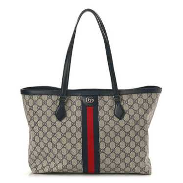 GUCCI GG Supreme Monogram Textured Calfskin Web M… - image 1