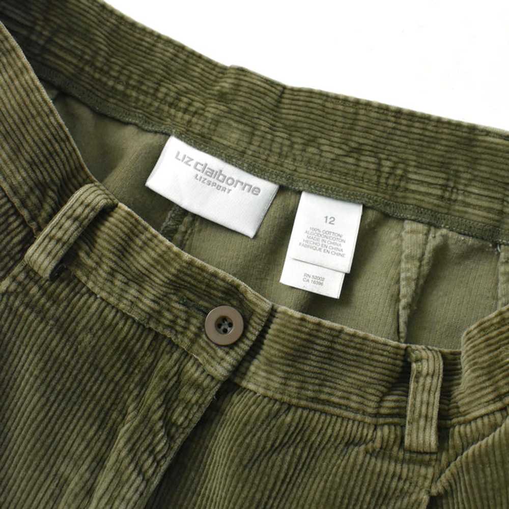 vintage olive corduroy trousers (m) - image 2