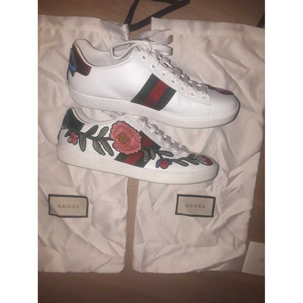 Gucci Ace leather trainers - image 3