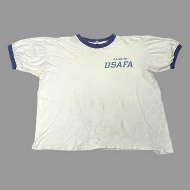 Us Air Force × Vintage Vintage 1960s usafa ringer… - image 1