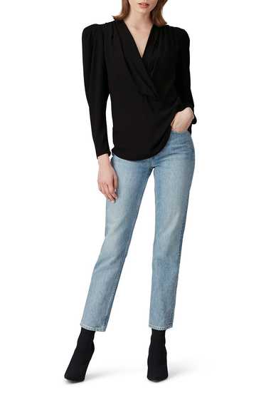 Iro Black Puff Sleeve Top