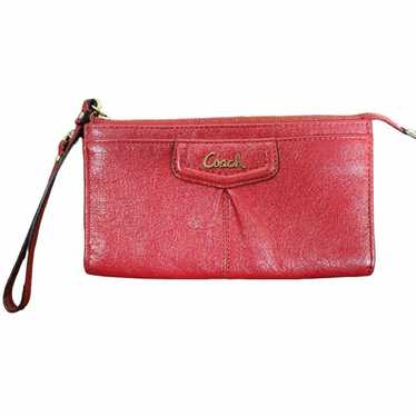 Coach Coach Ashley Pink Leather Wristlet with Gol… - image 1