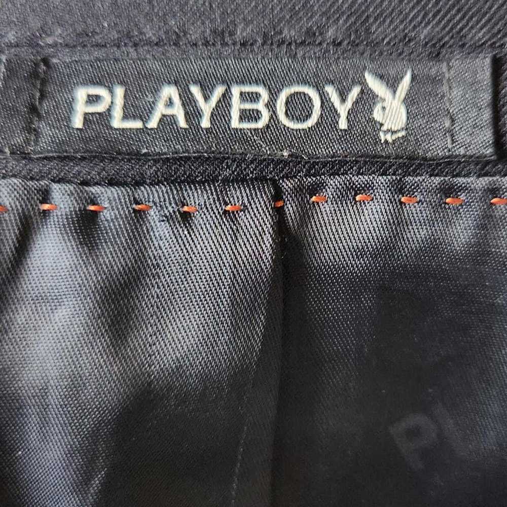 Playboy Playboy Hand-Stitched Black Wool Suit Jac… - image 2