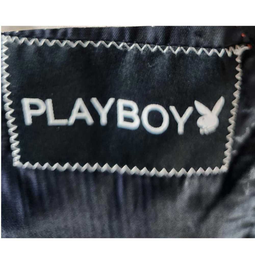 Playboy Playboy Hand-Stitched Black Wool Suit Jac… - image 6