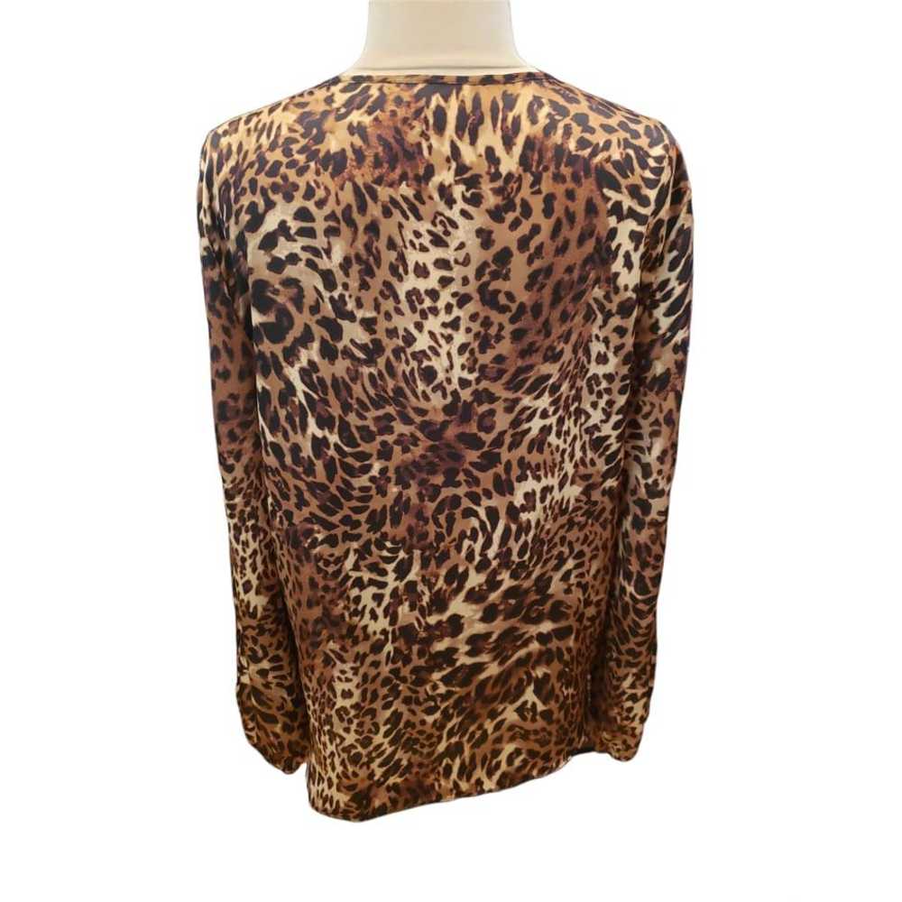 Chicos Chico's Leopard Print Blouse Tunic Top Siz… - image 3