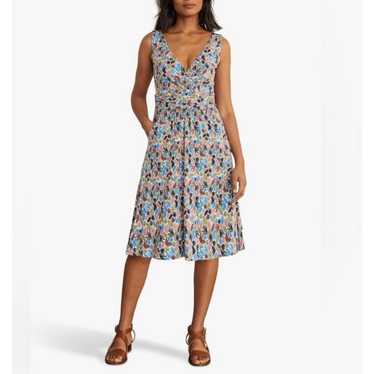 Boden BODEN Effie Jersey Midi Dress Sleeveless Blu