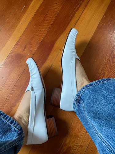 MARYAM NASSIR ZADEH X J.CREW Loafer Heels in Leath