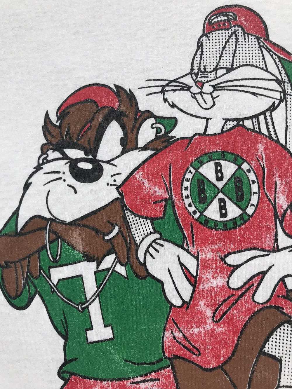 Hanes 90s Looney Tunes Bugs Bunny Taz Basketball … - image 3