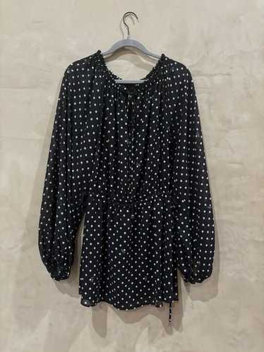 Rotate Birger Christensen Polka Dot Chiffon Mini (