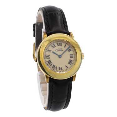 Cartier Tank Must silver gilt watch