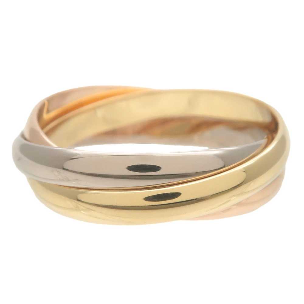 Cartier Trinity Ring SM K18 750YG/WG/PG #51 US6 E… - image 2