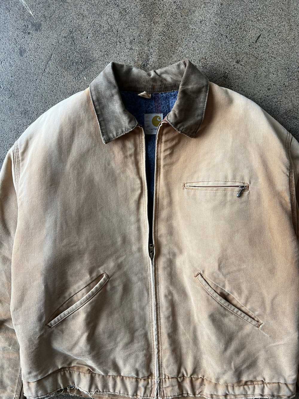 1970s Carhartt Detroit Jacket Faded Tan - image 2