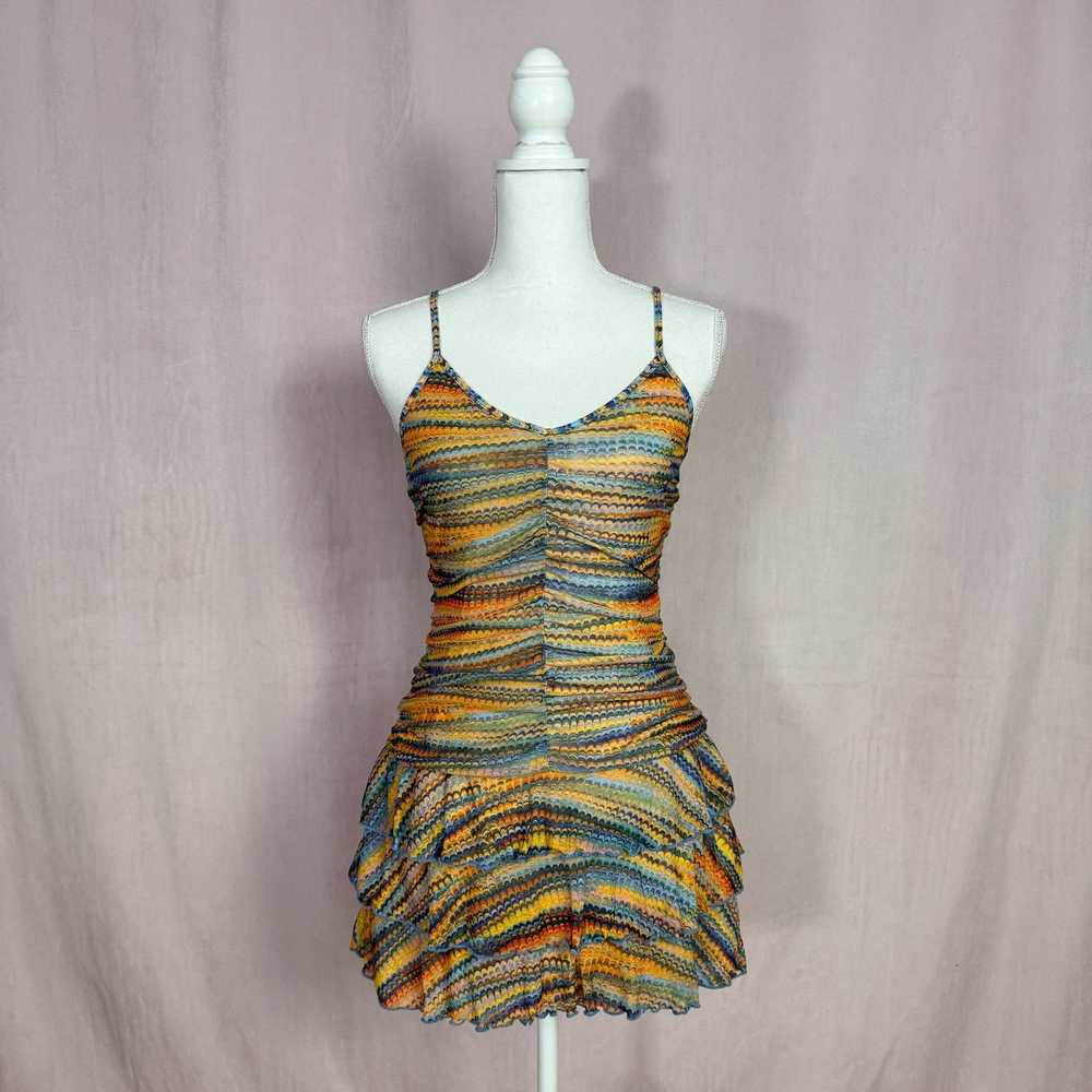 Other Wild Fable Zigzag Ruched Tiered Mini Dress,… - image 1