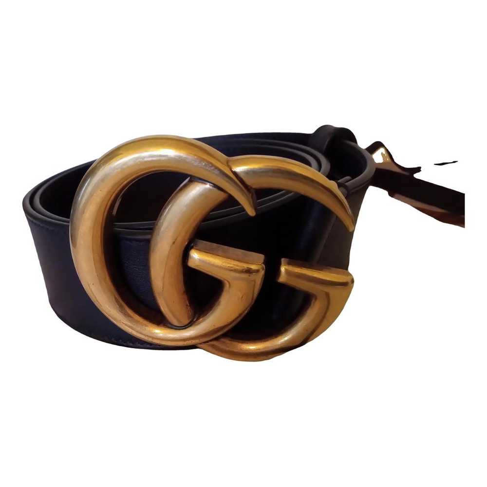 Gucci GG Buckle leather belt - image 1