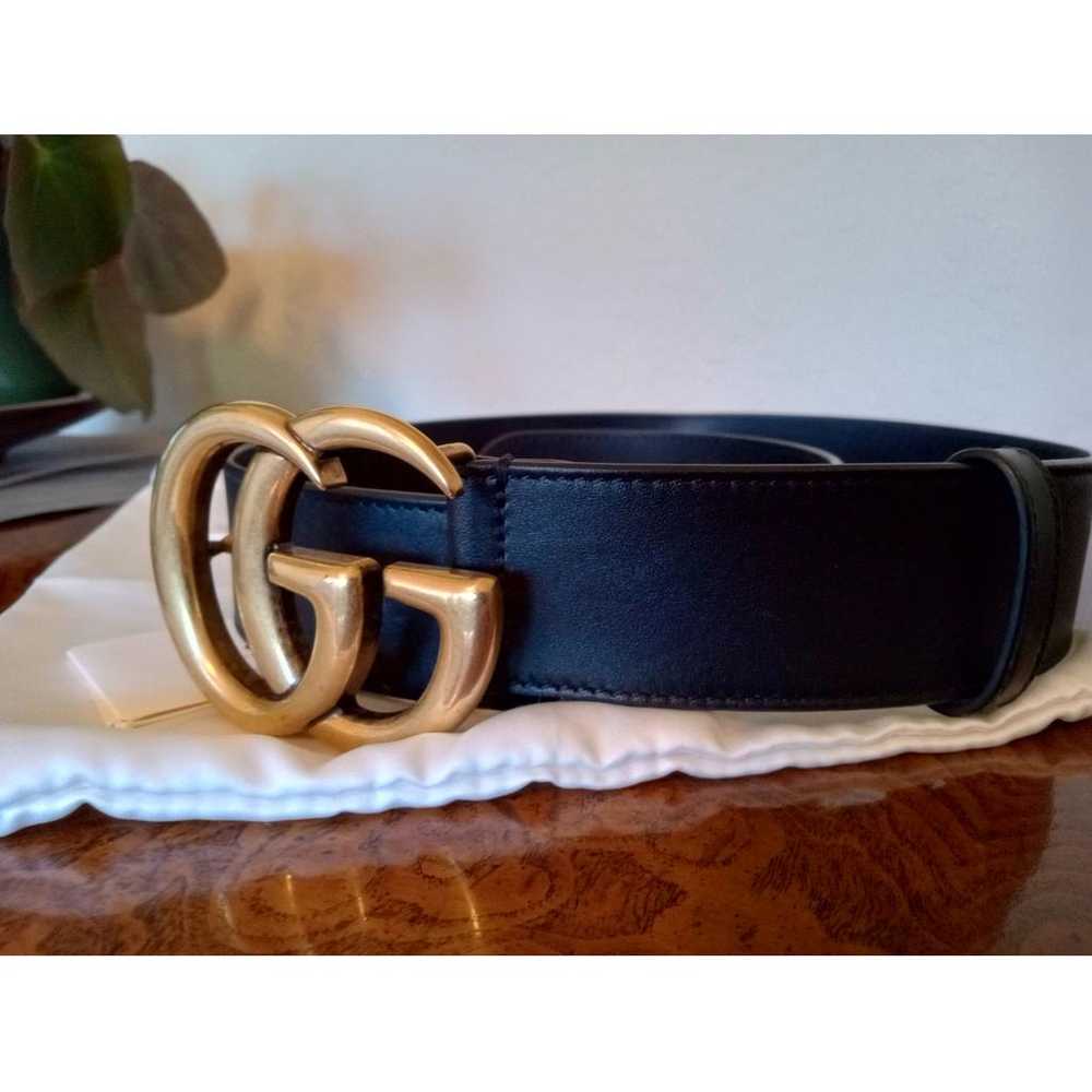 Gucci GG Buckle leather belt - image 4