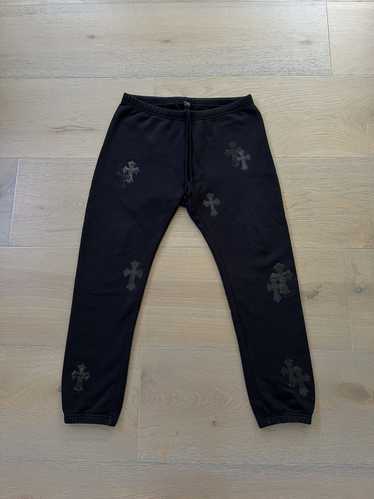 Chrome Hearts Cross Patch Sweatpants Black