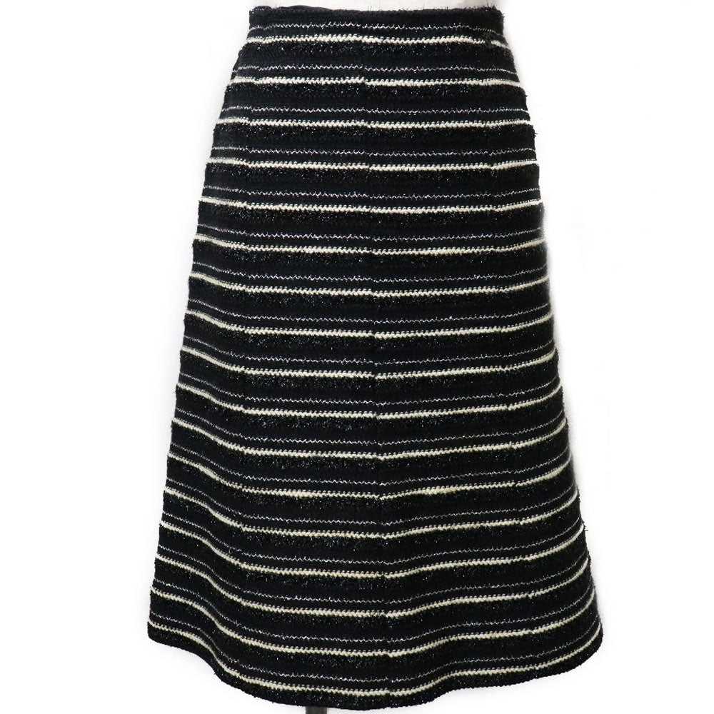 CHANEL skirt P19873V11554 tweed black flare skirt… - image 1