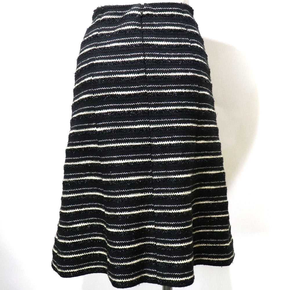 CHANEL skirt P19873V11554 tweed black flare skirt… - image 3