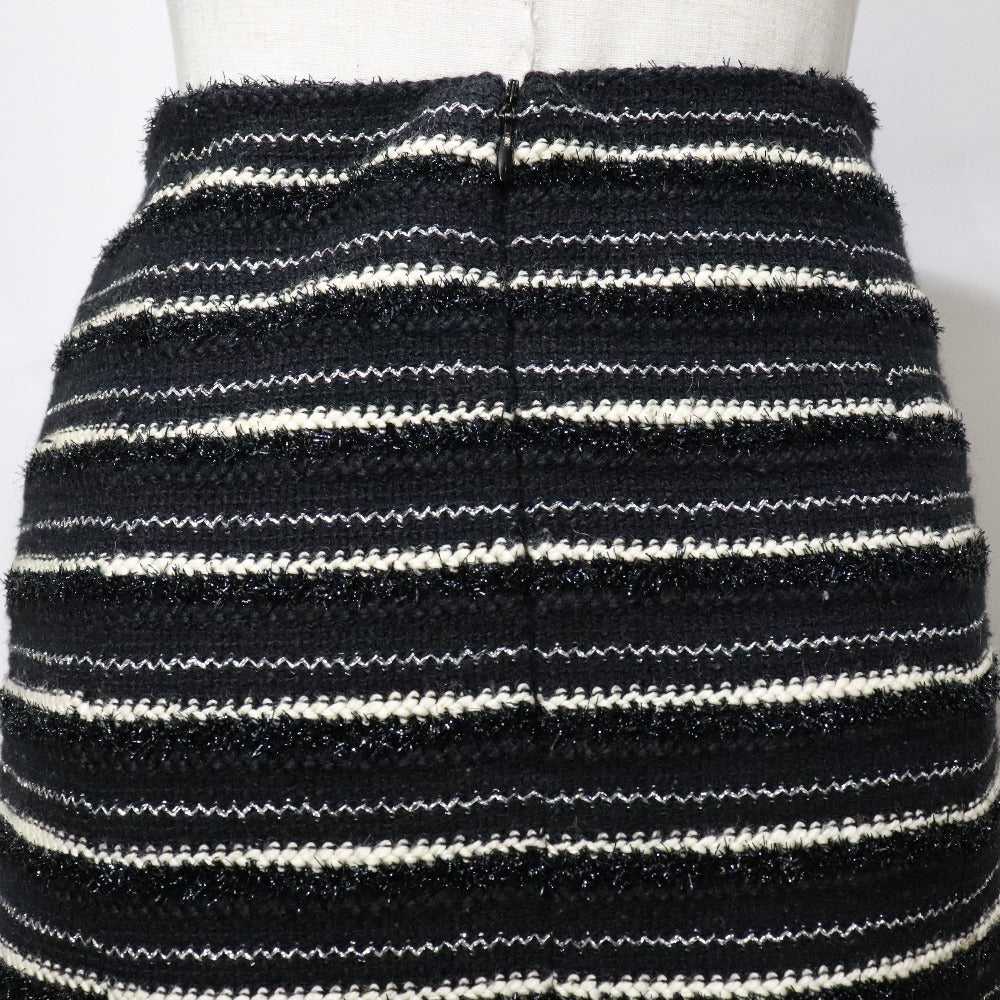 CHANEL skirt P19873V11554 tweed black flare skirt… - image 4